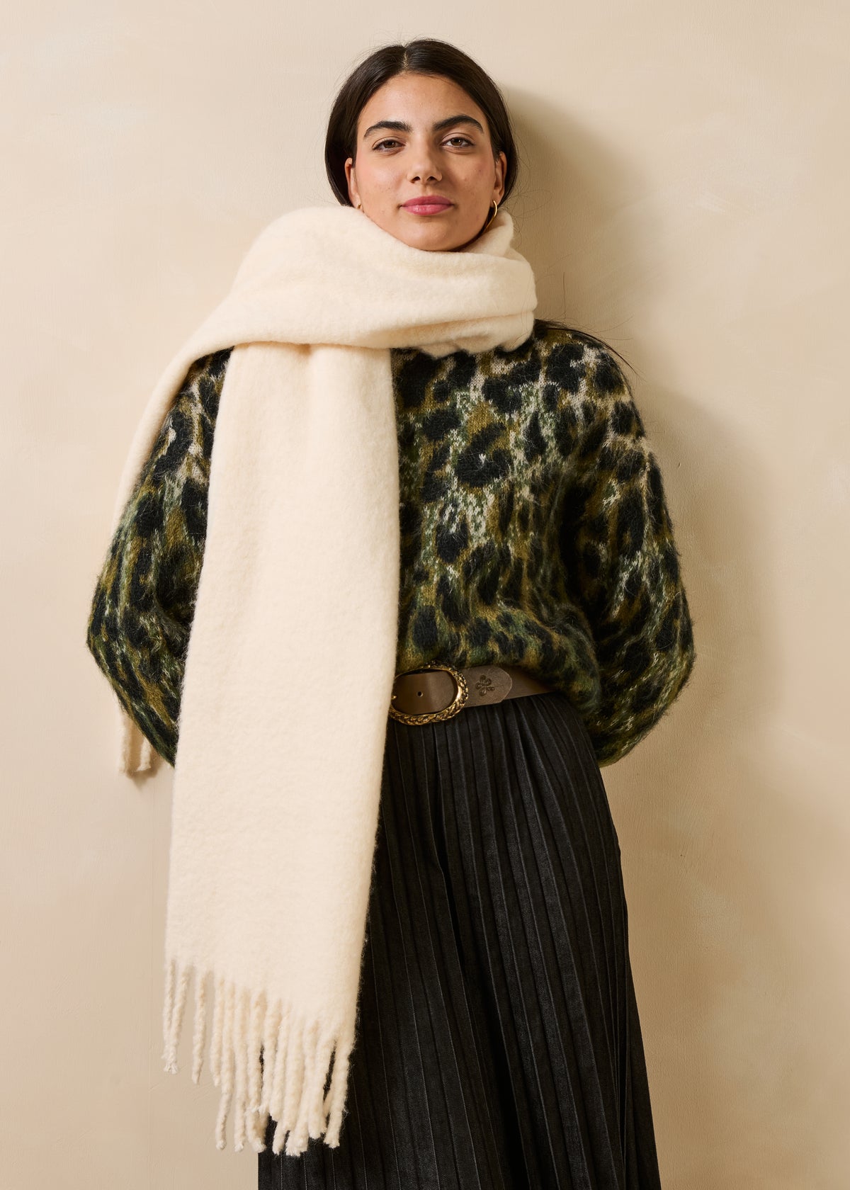 Ecru scarf - Guae