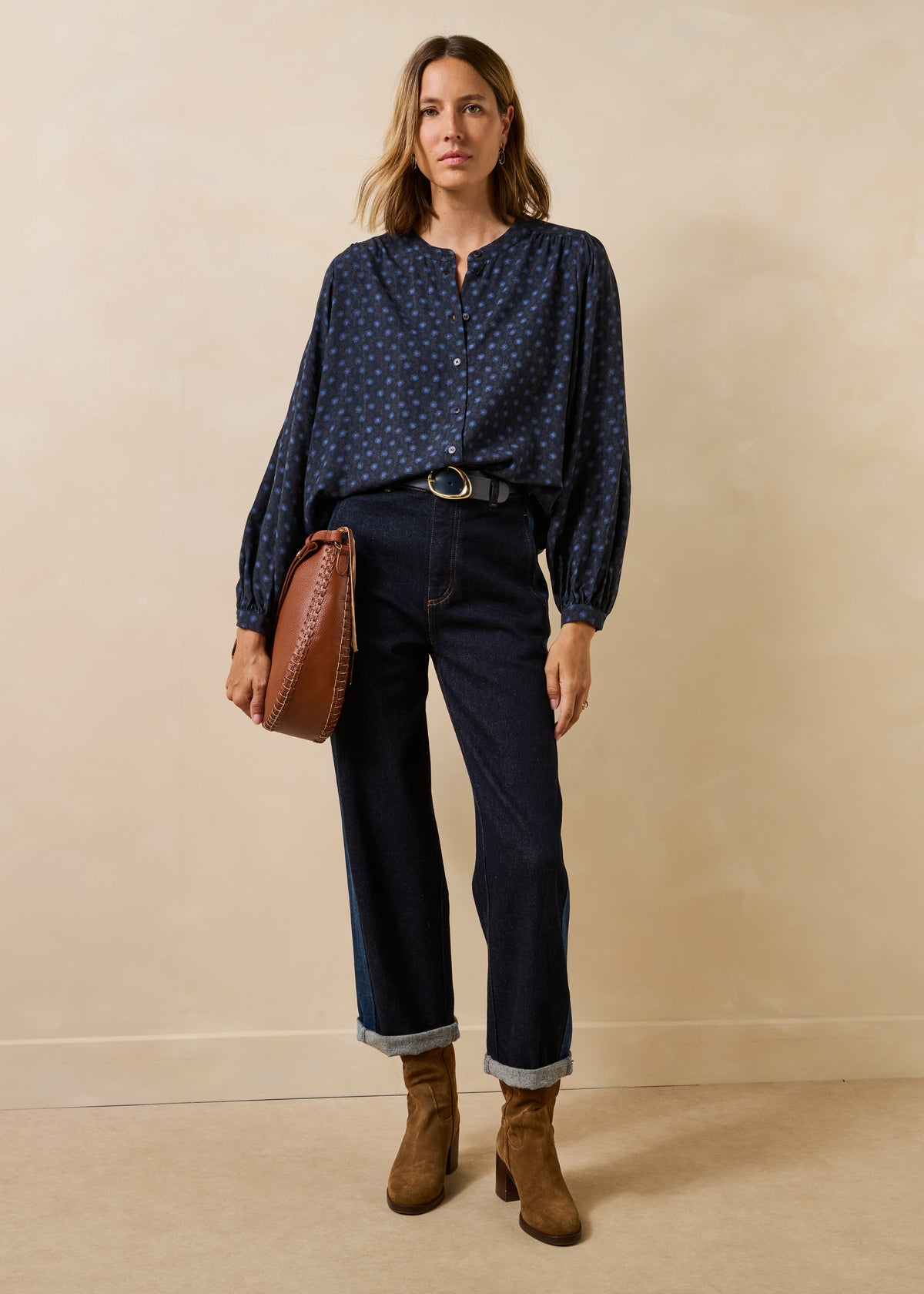 Blauwe blouse - Fowina