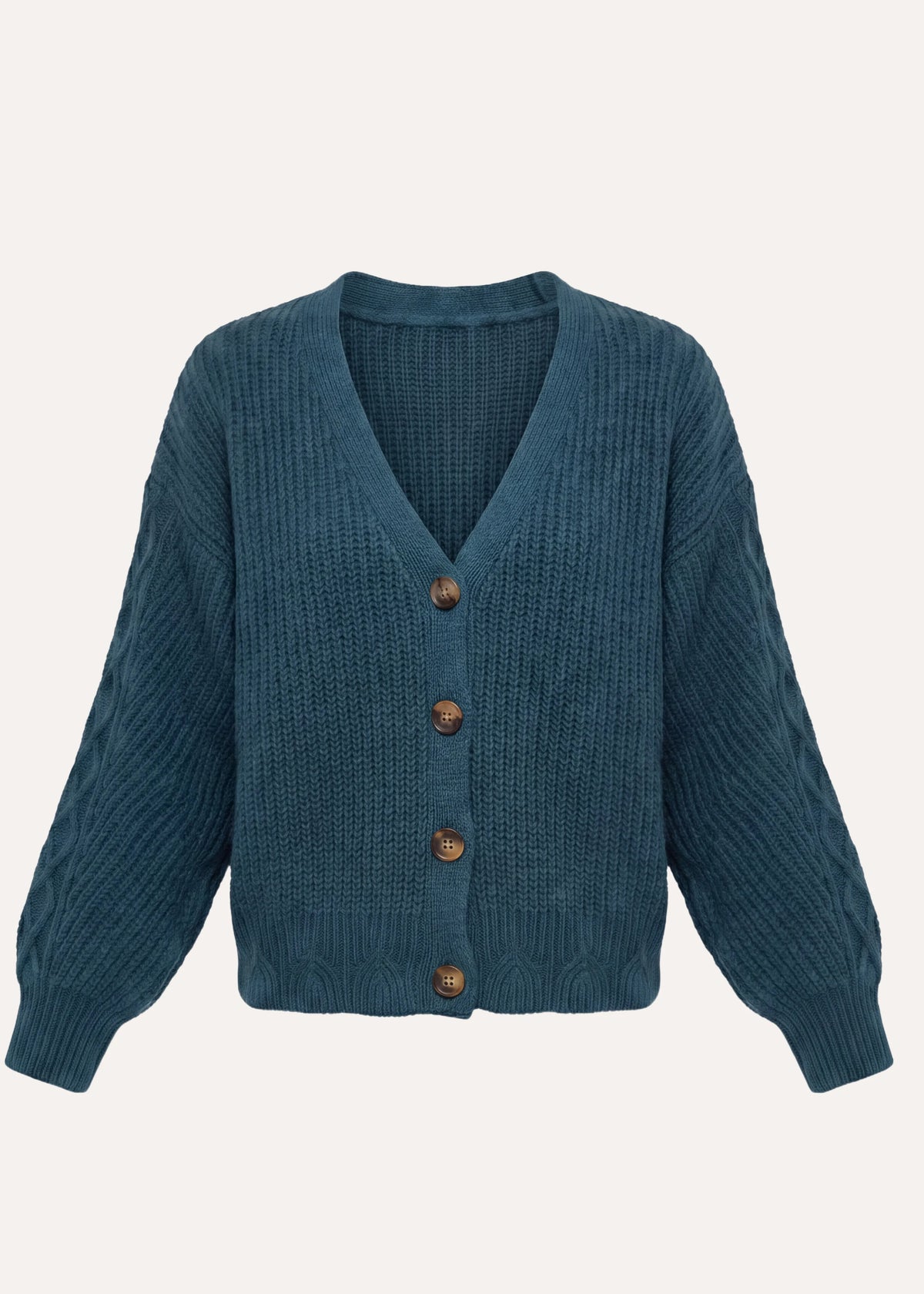 Petrolgroen gilet - Gastel