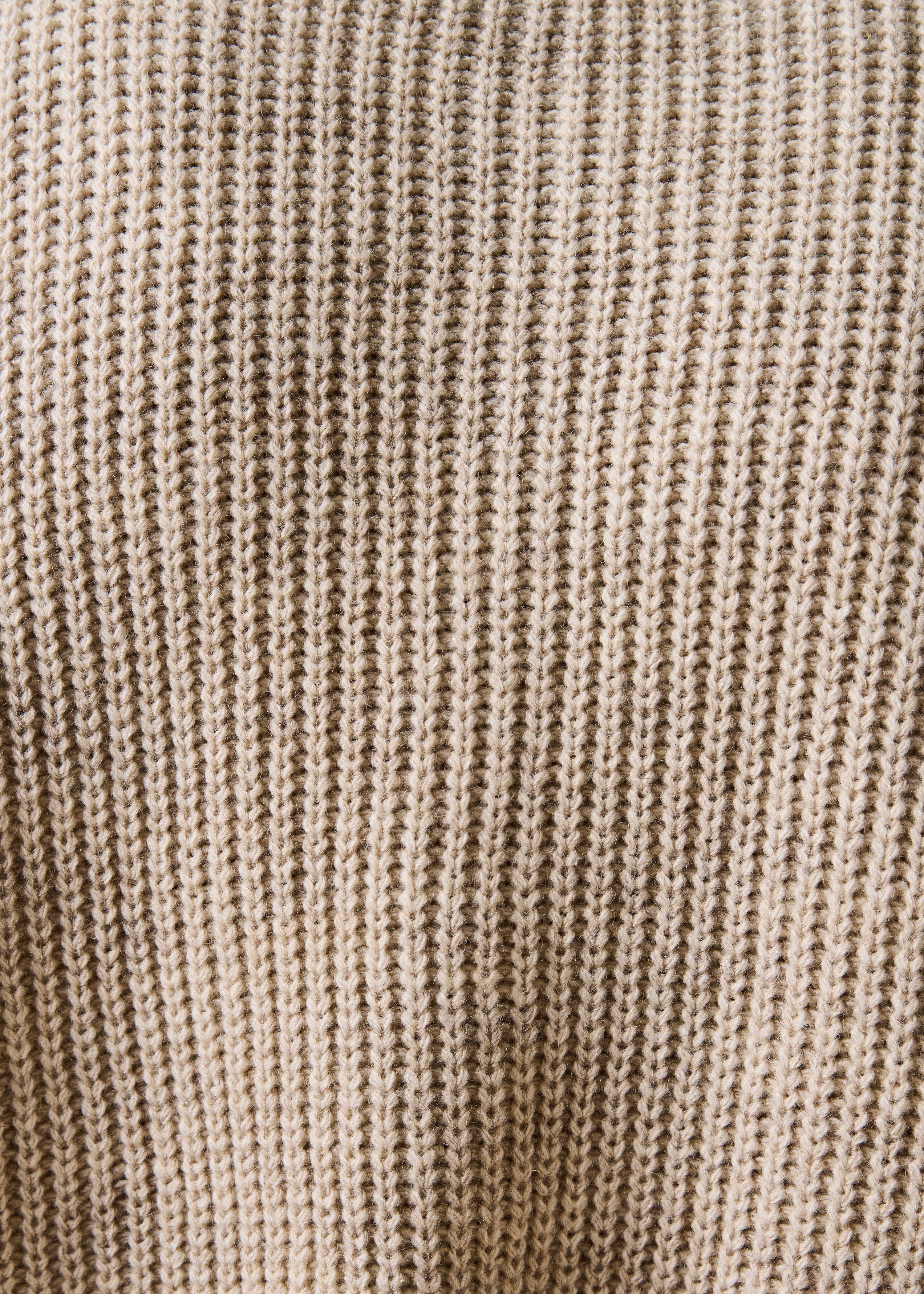 Gilet beige manches longues col rond