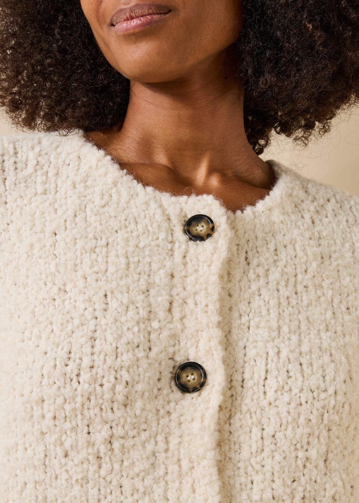 Ecrukleurig gilet - Gostal