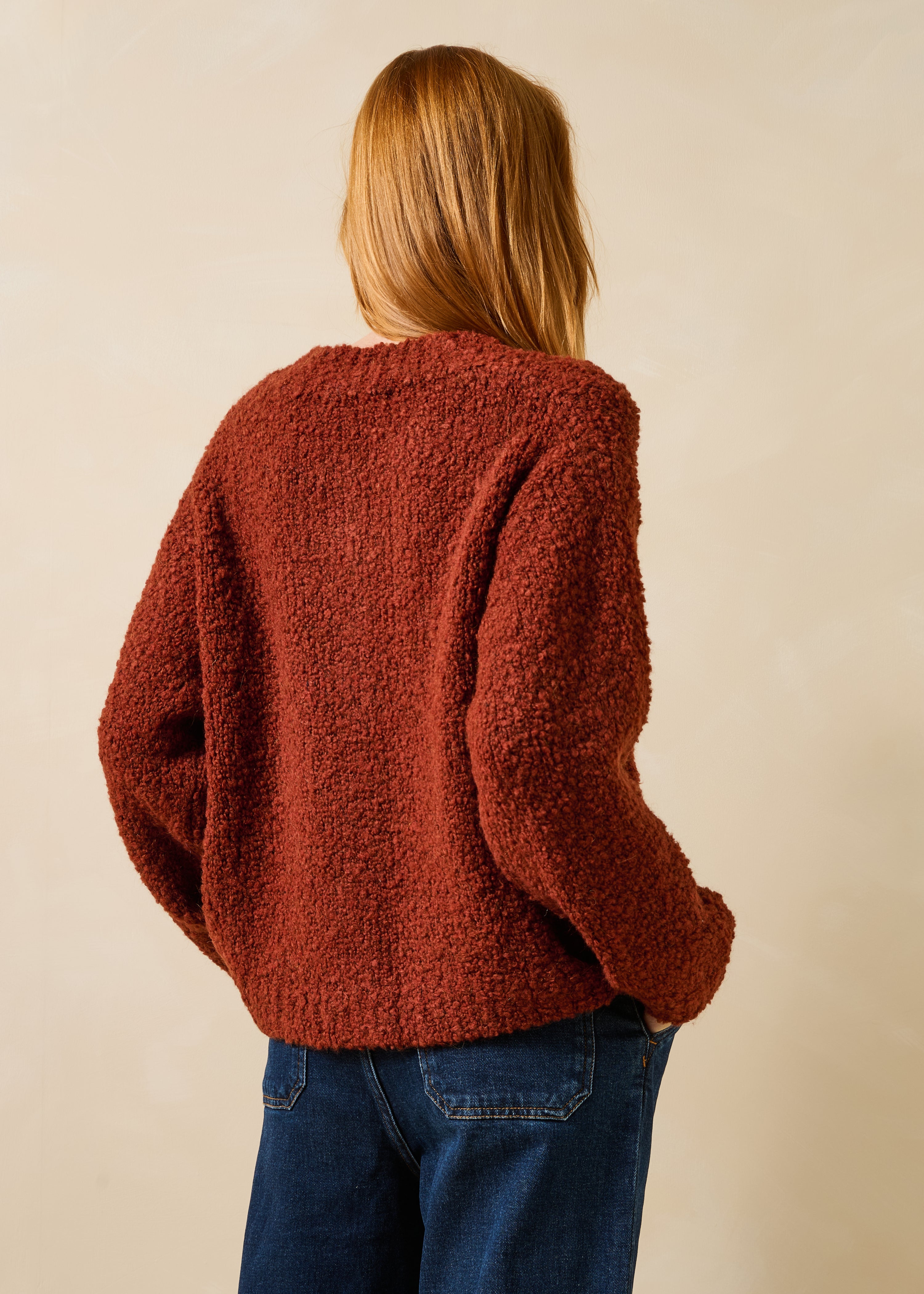 Rust-colored vest