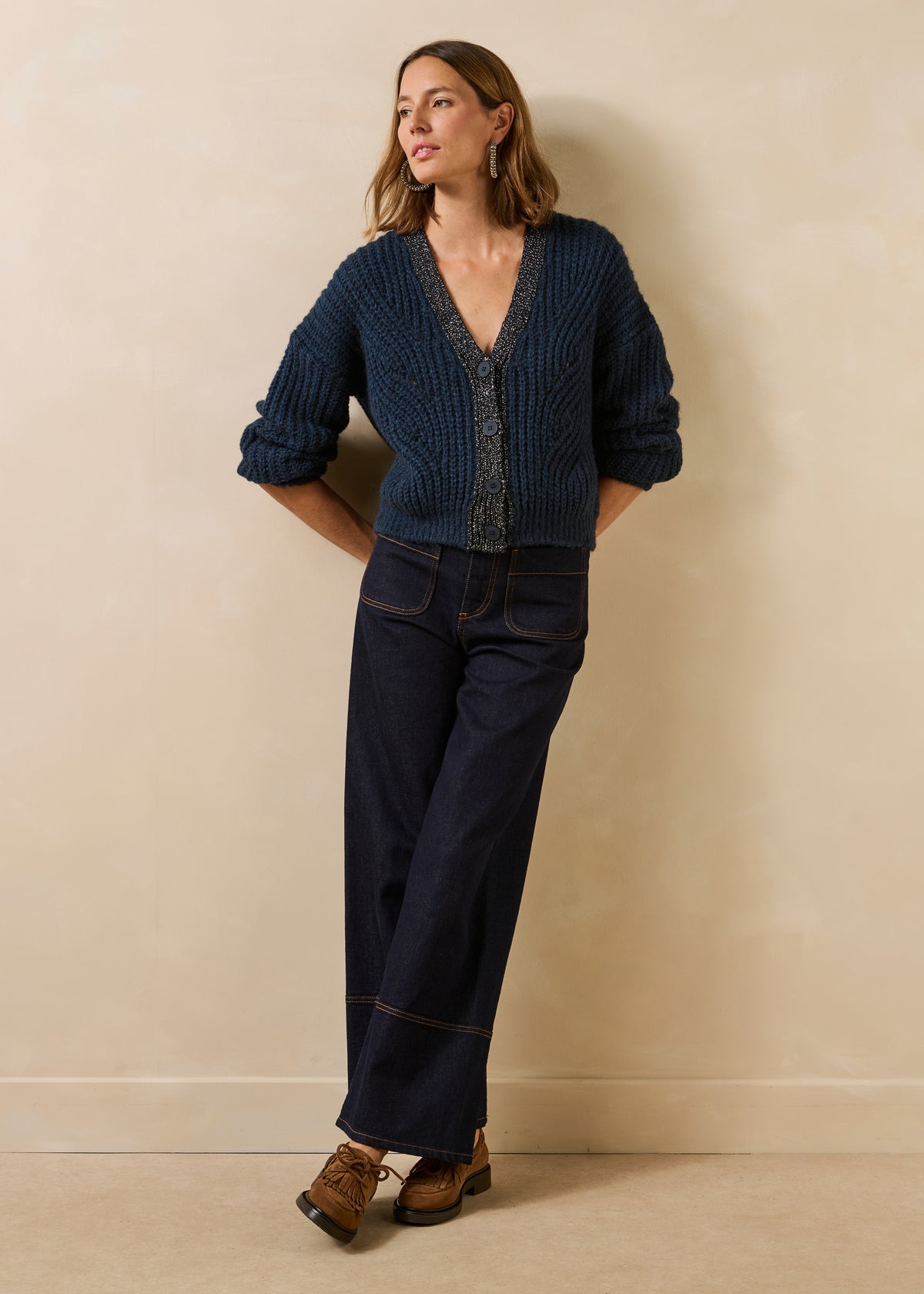 Strickjacke marineblau - Guilia