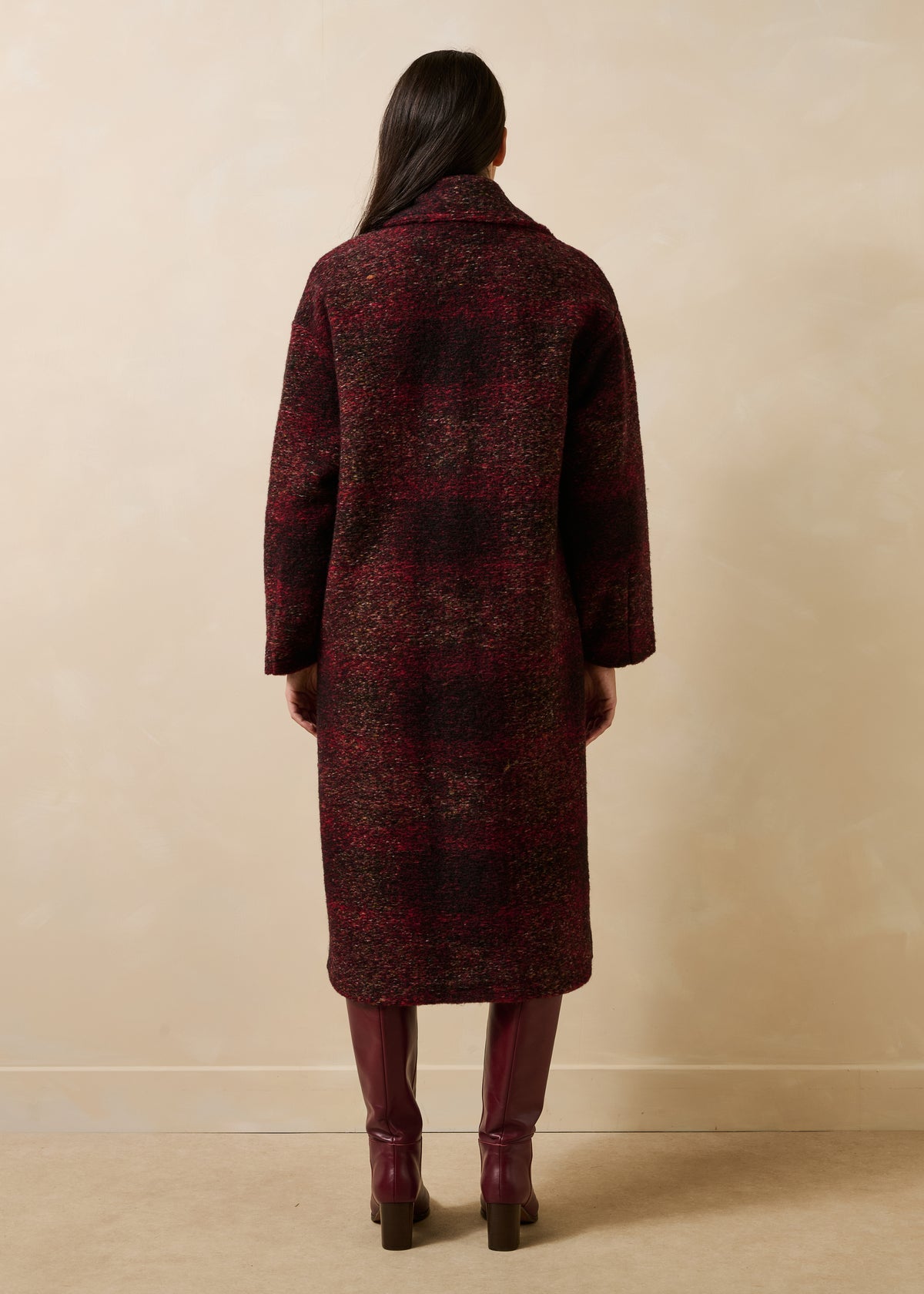 Burgundy Coat - Gaboni