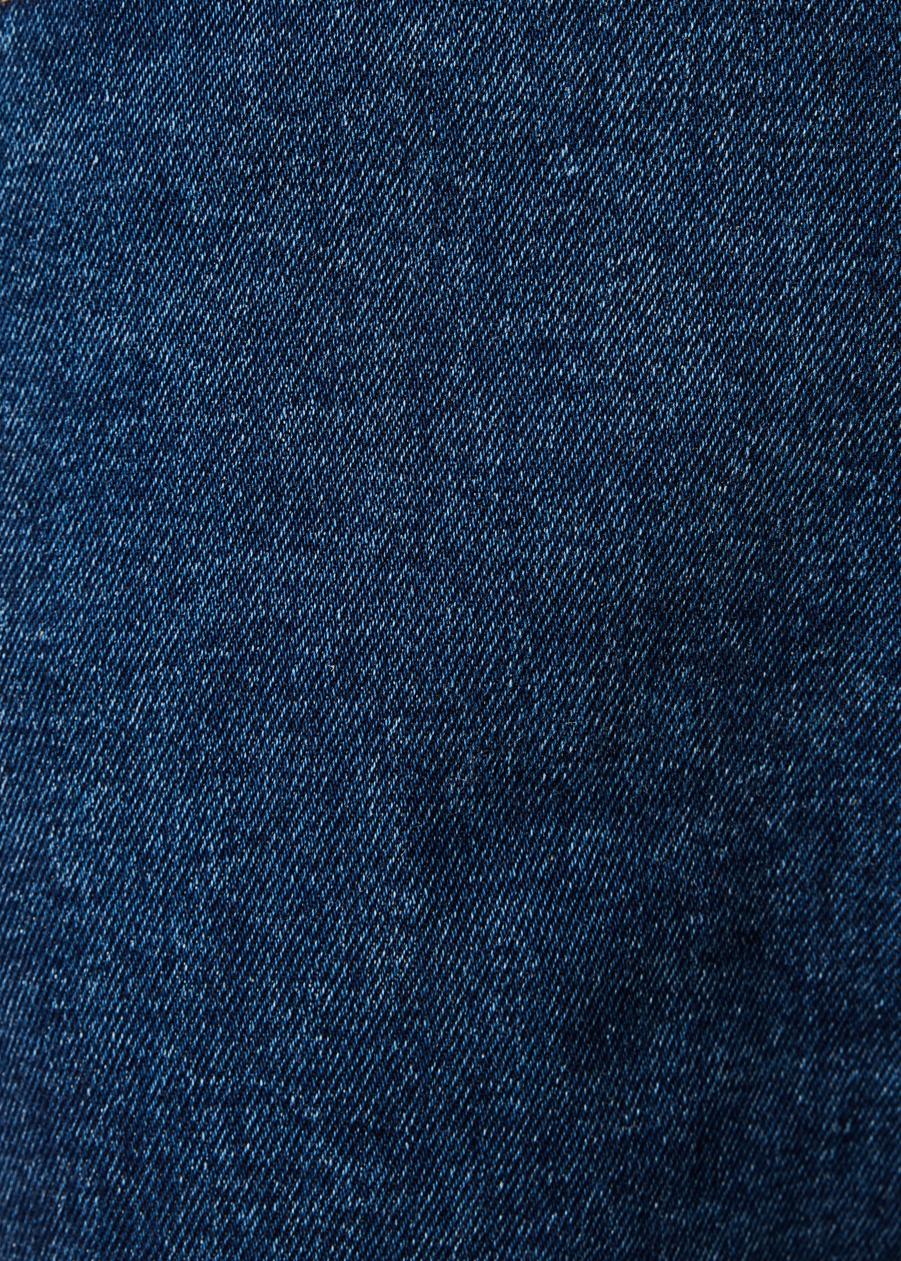 Blue Washed Cropped Jeans in Organic Cotton