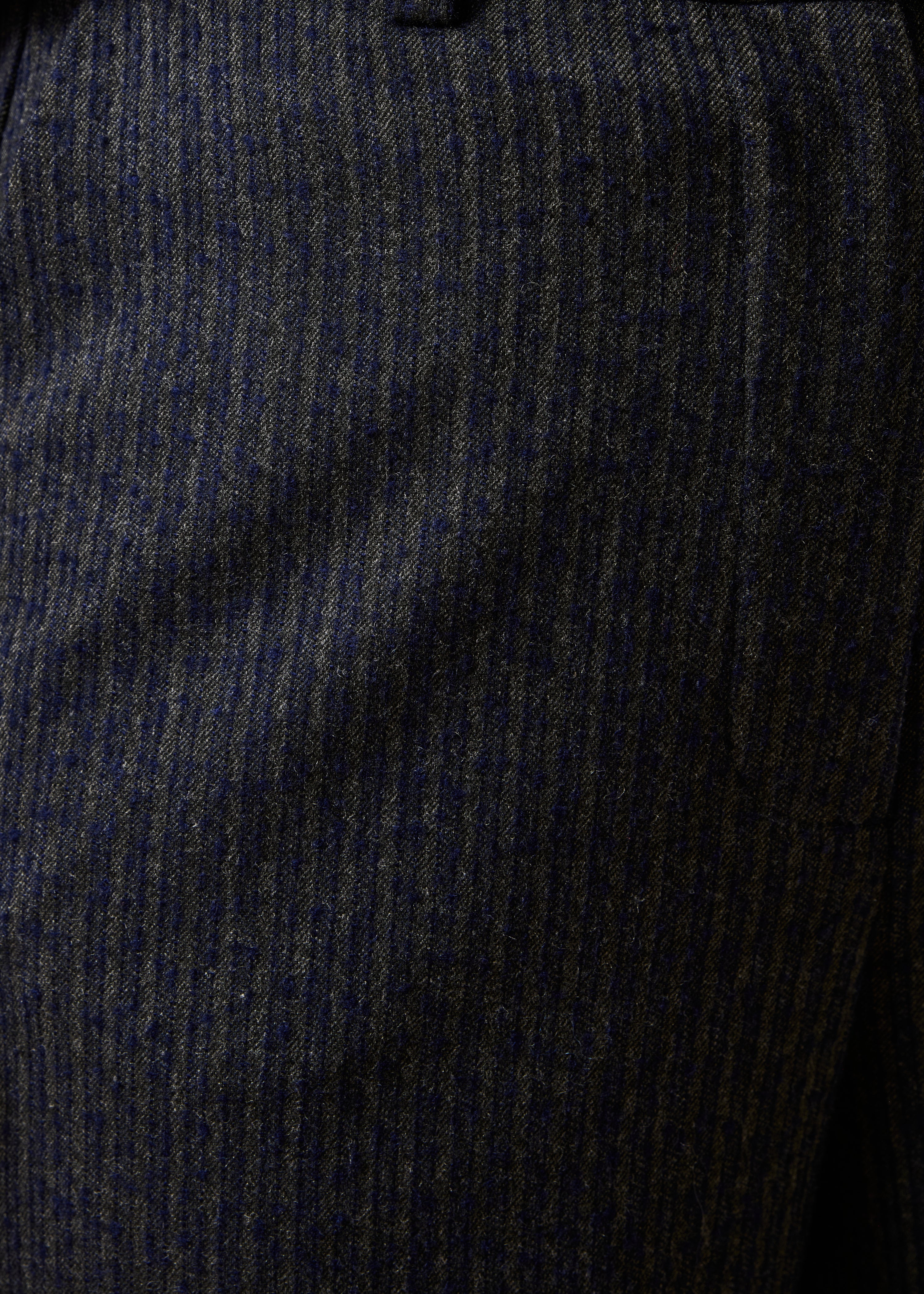 Anthracite gray striped straight pants