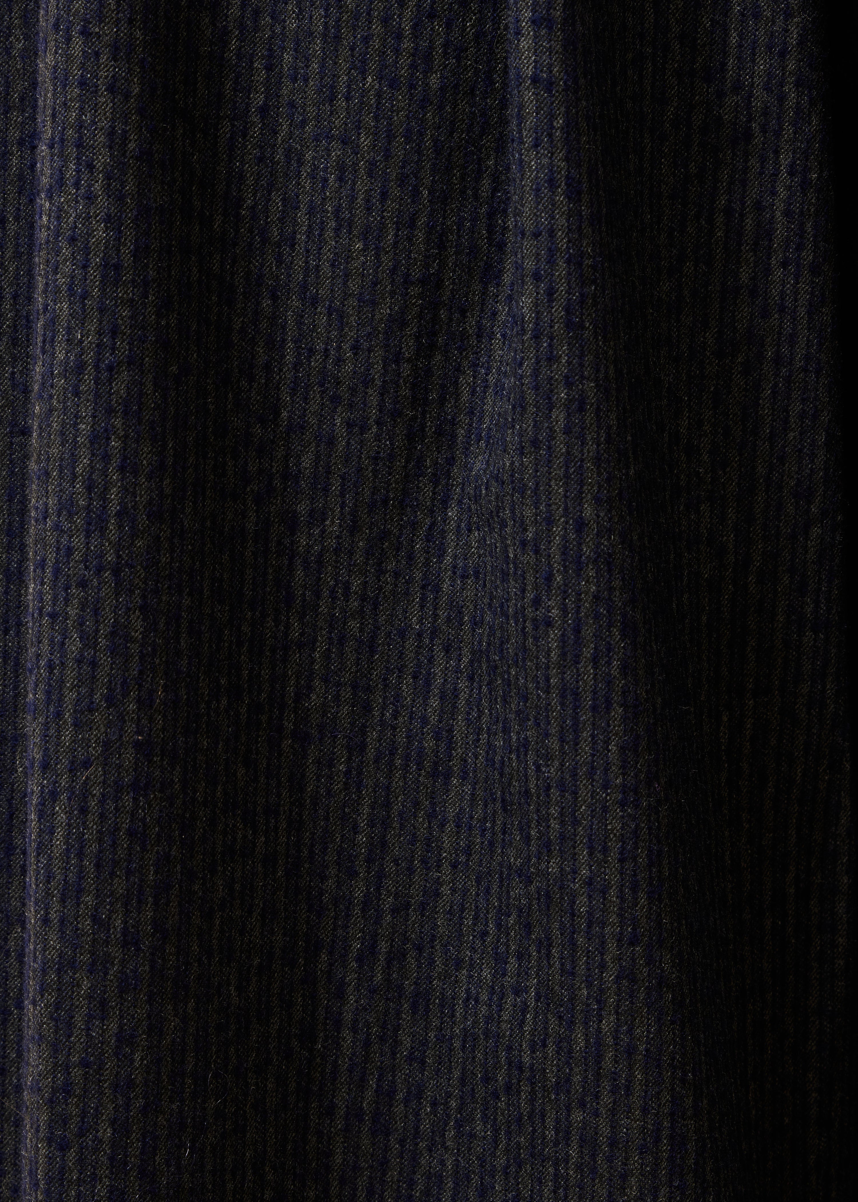 Pantalon large à rayures gris et bleu