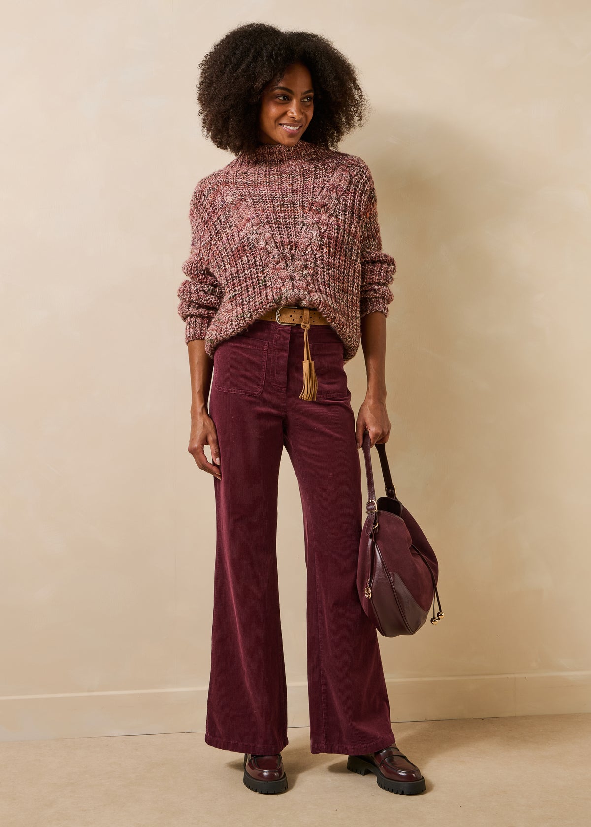 Bordeauxrote Hose - Ekou