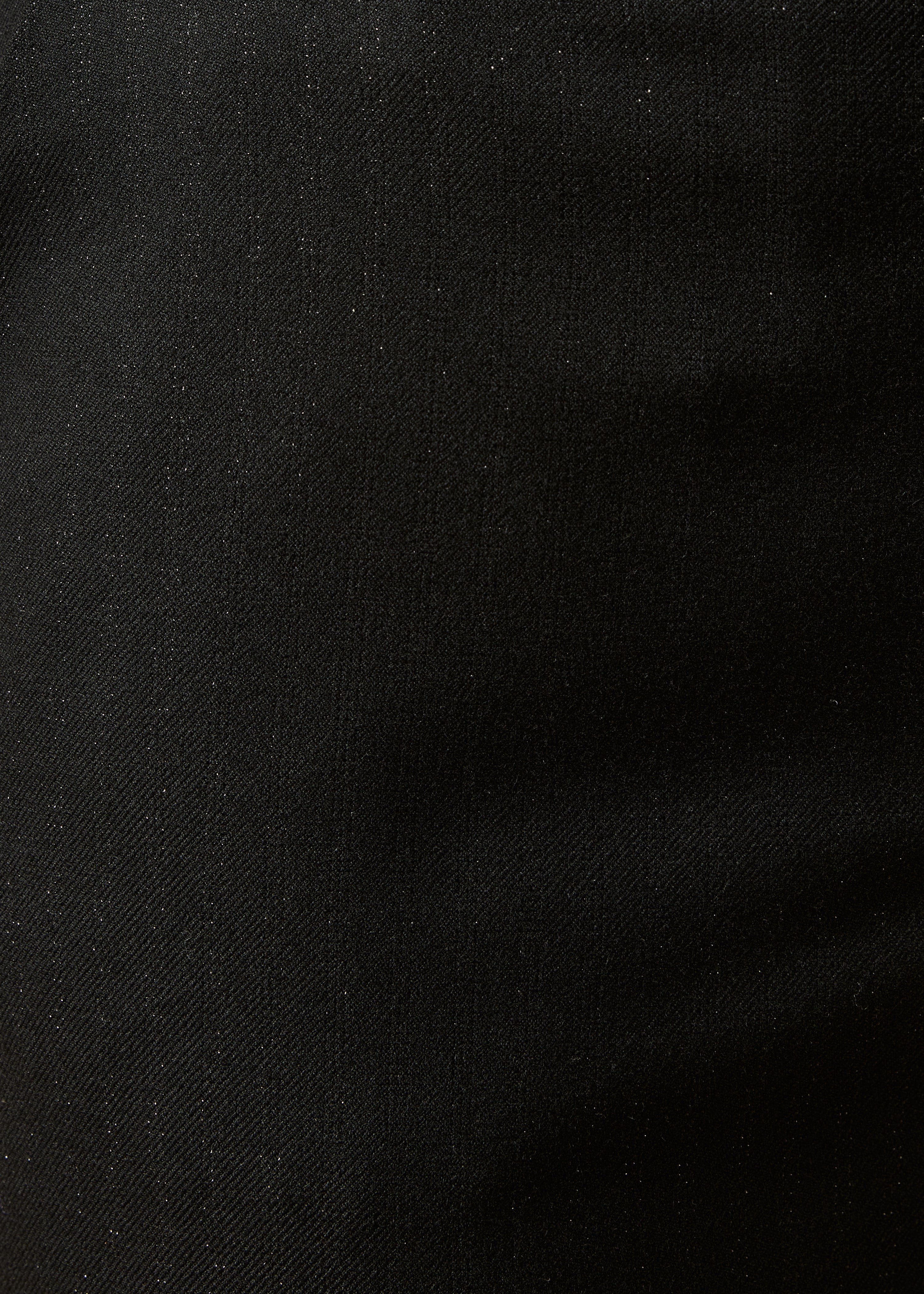 High-waisted black straight pants with stripes