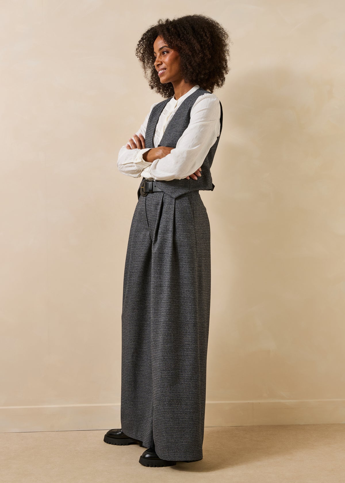 Pantalon gris et bleu - Freon