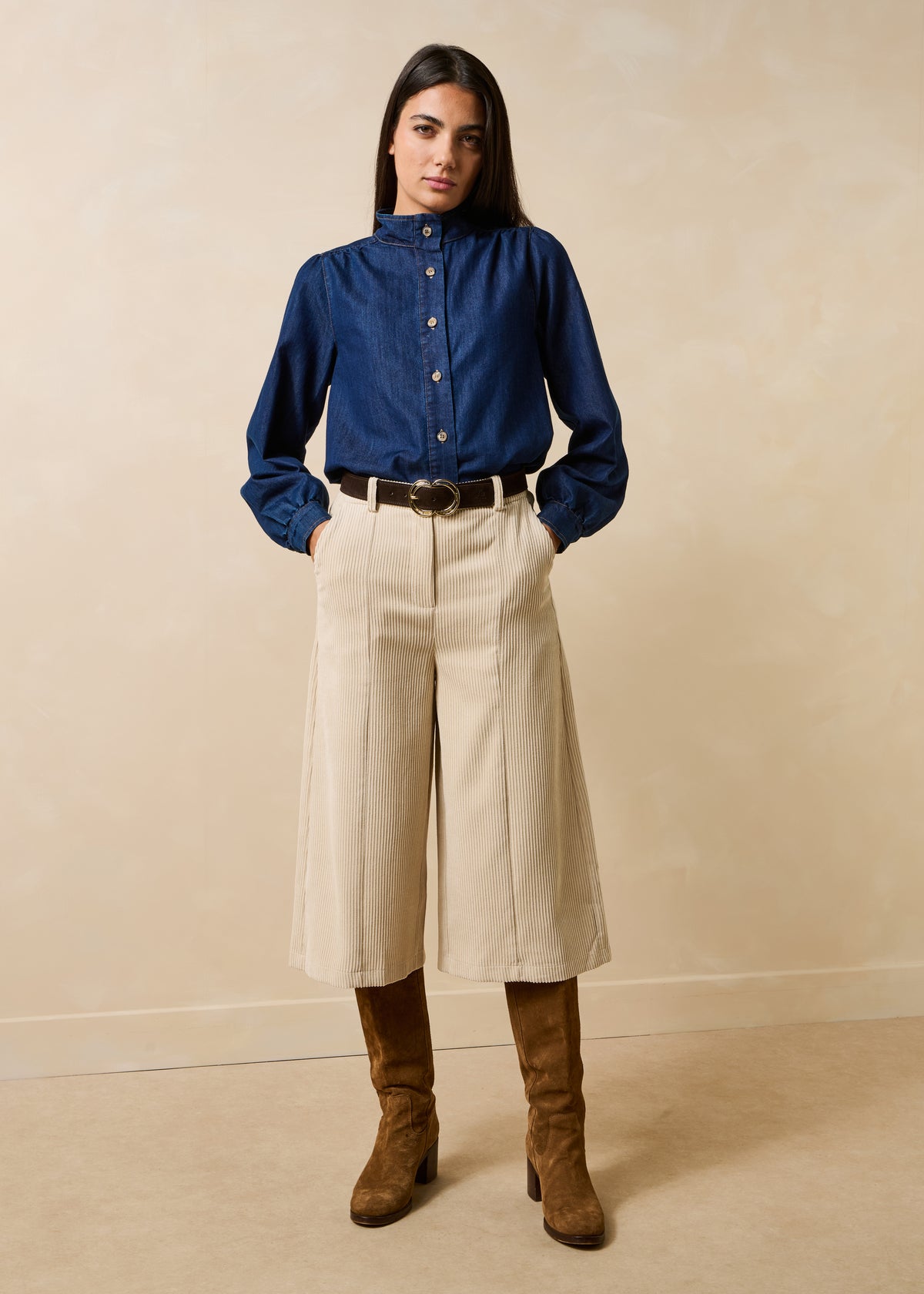 Beige Bermuda Shorts - Galiope
