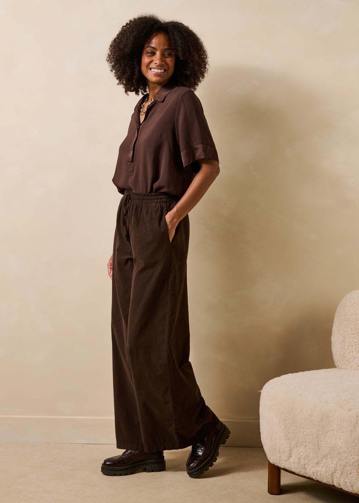 Pantalon marron - Goisron