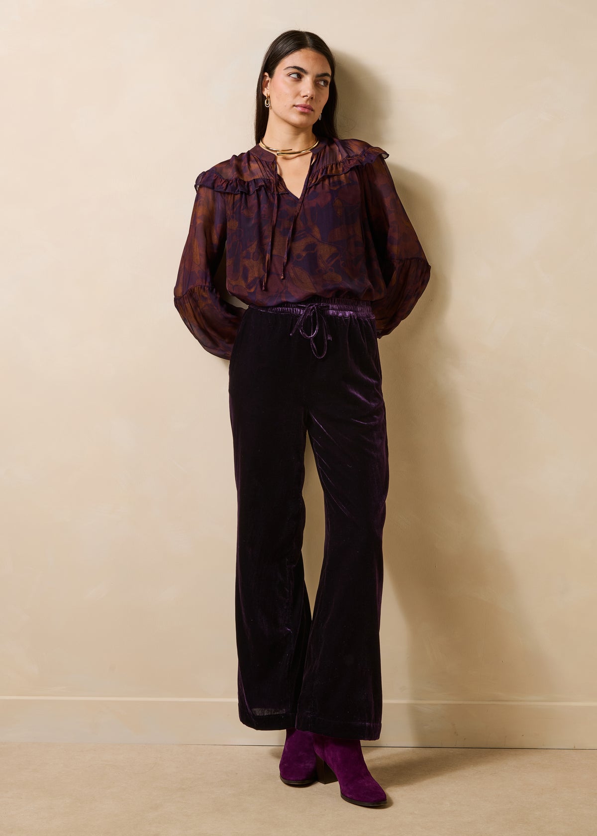 Pantalon violet - Pacoa