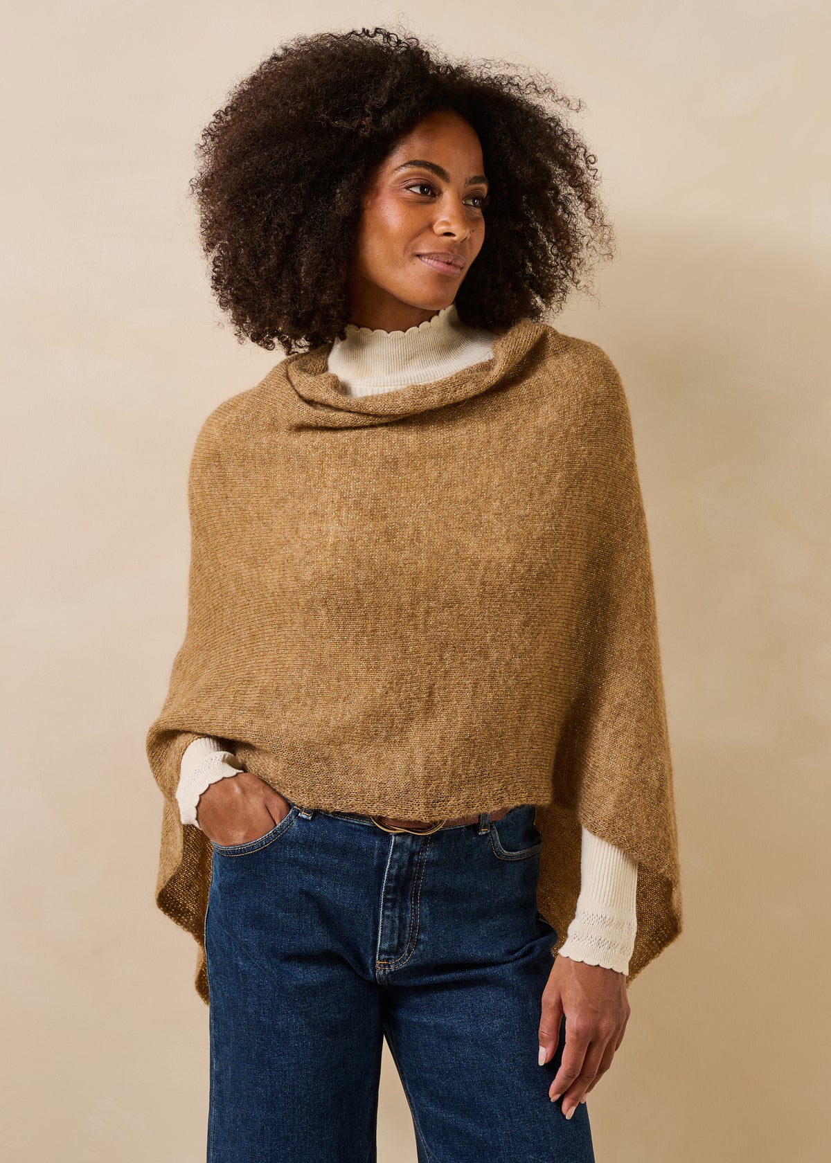 Pull beige - Foncho