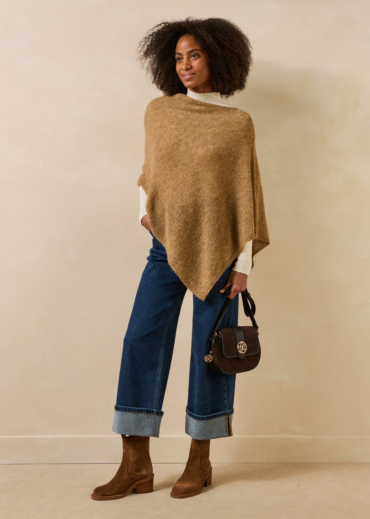 Pull beige - Foncho