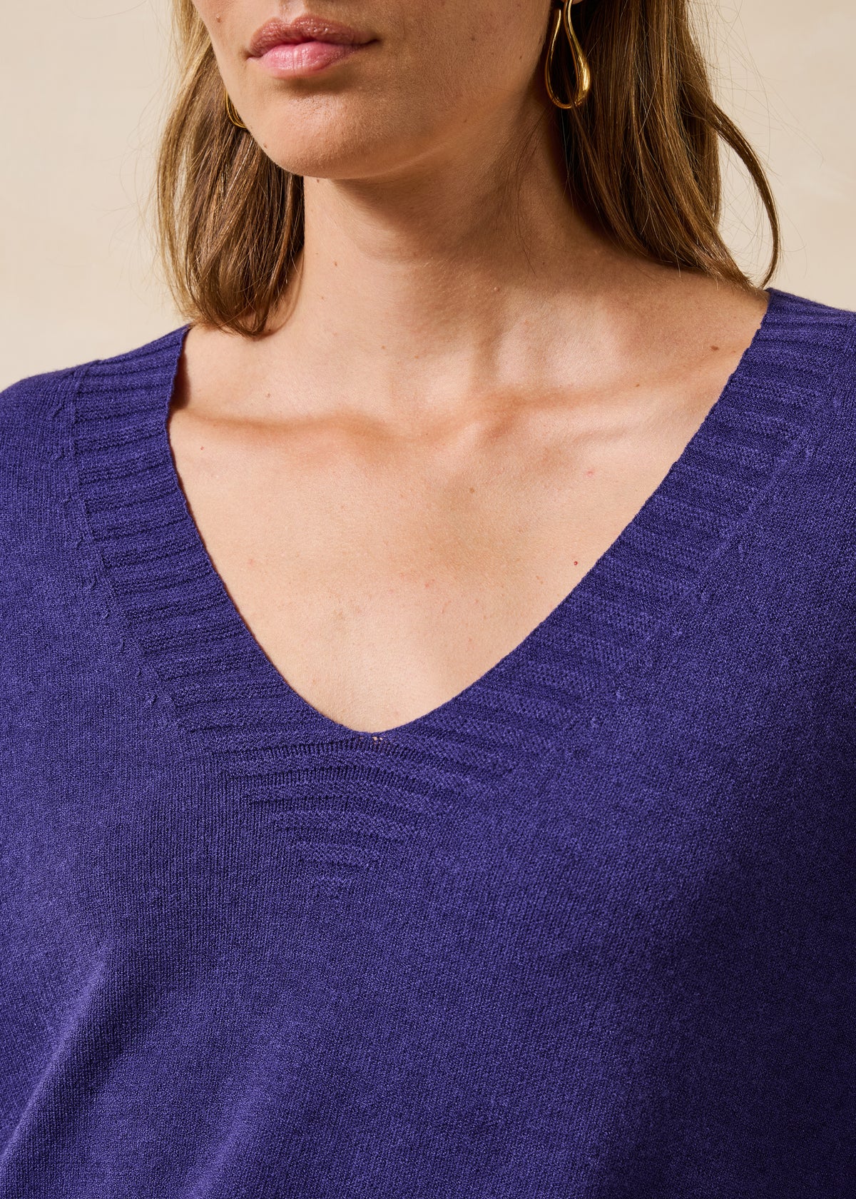 Violetter Pullover - Galate