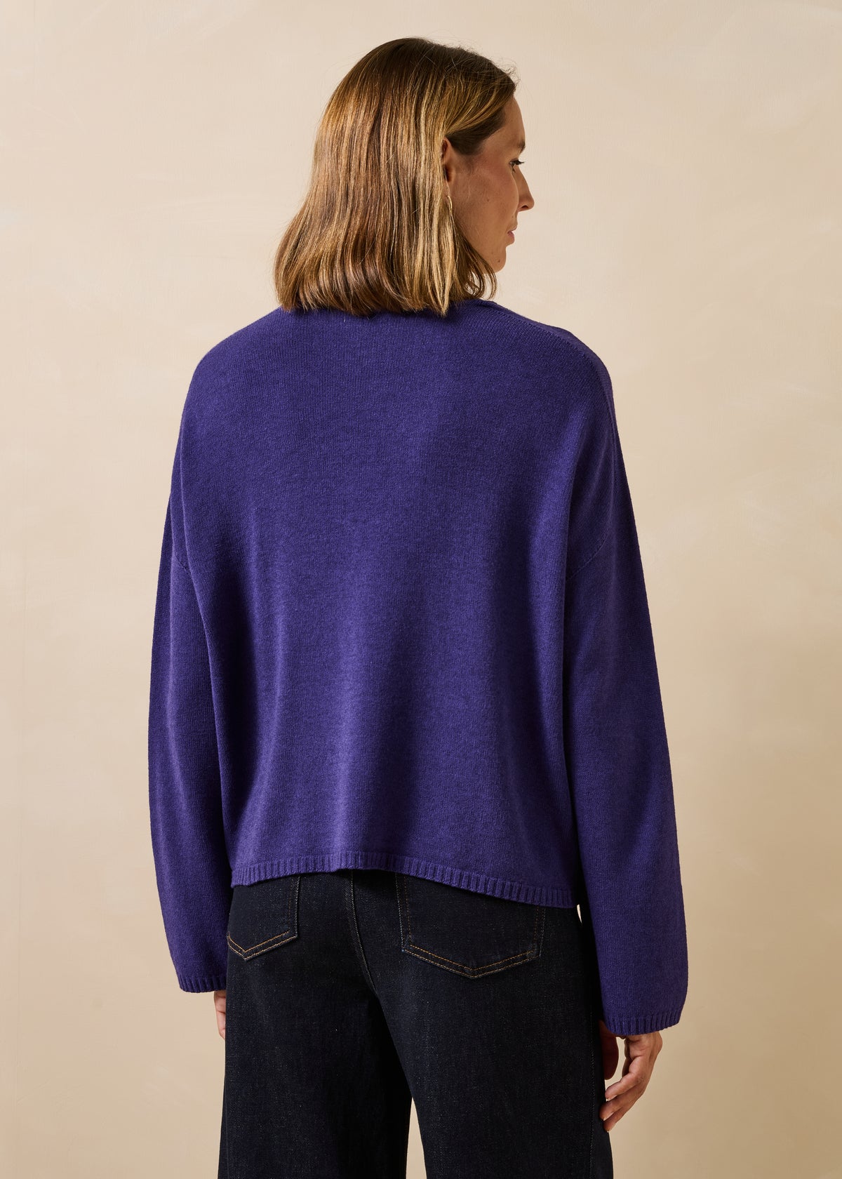 Violetter Pullover - Galate
