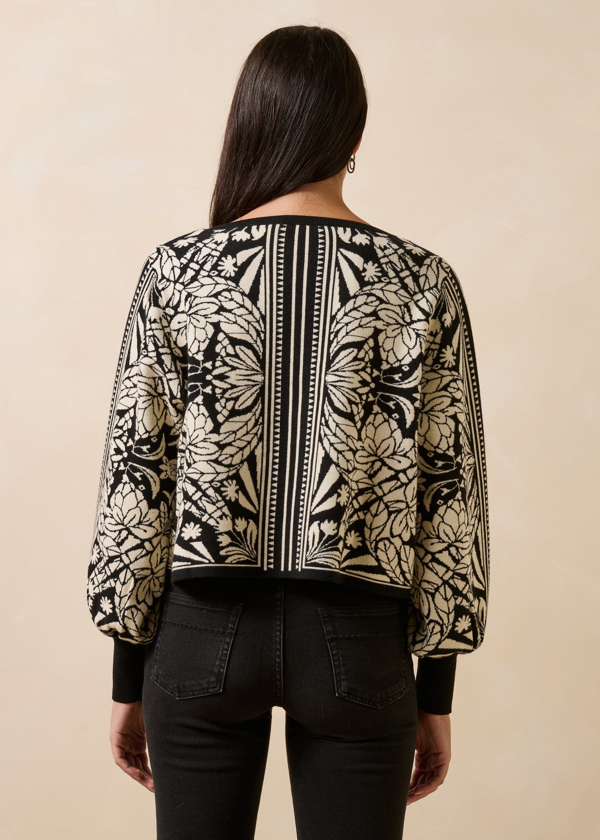 Pull noir et blanc - Gambie