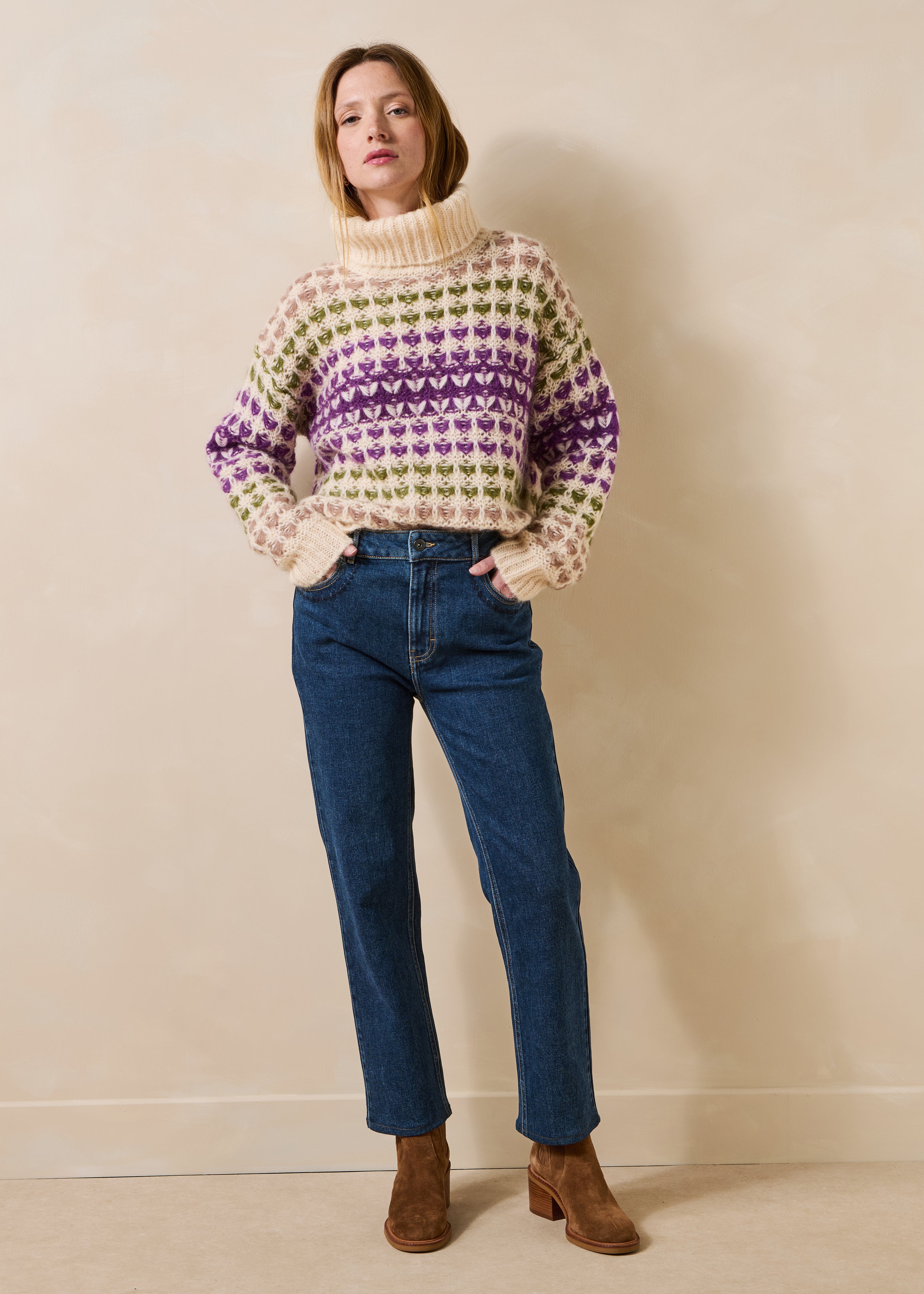 Maglione multicolore