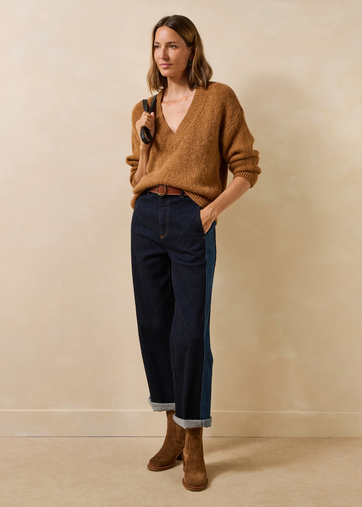 Maglione cammello - Gity