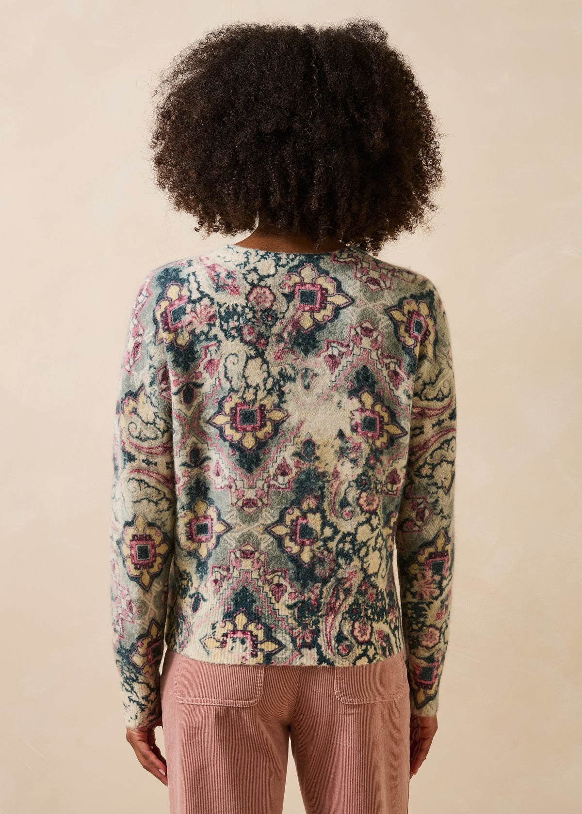 Pull écru et vert - Glameli