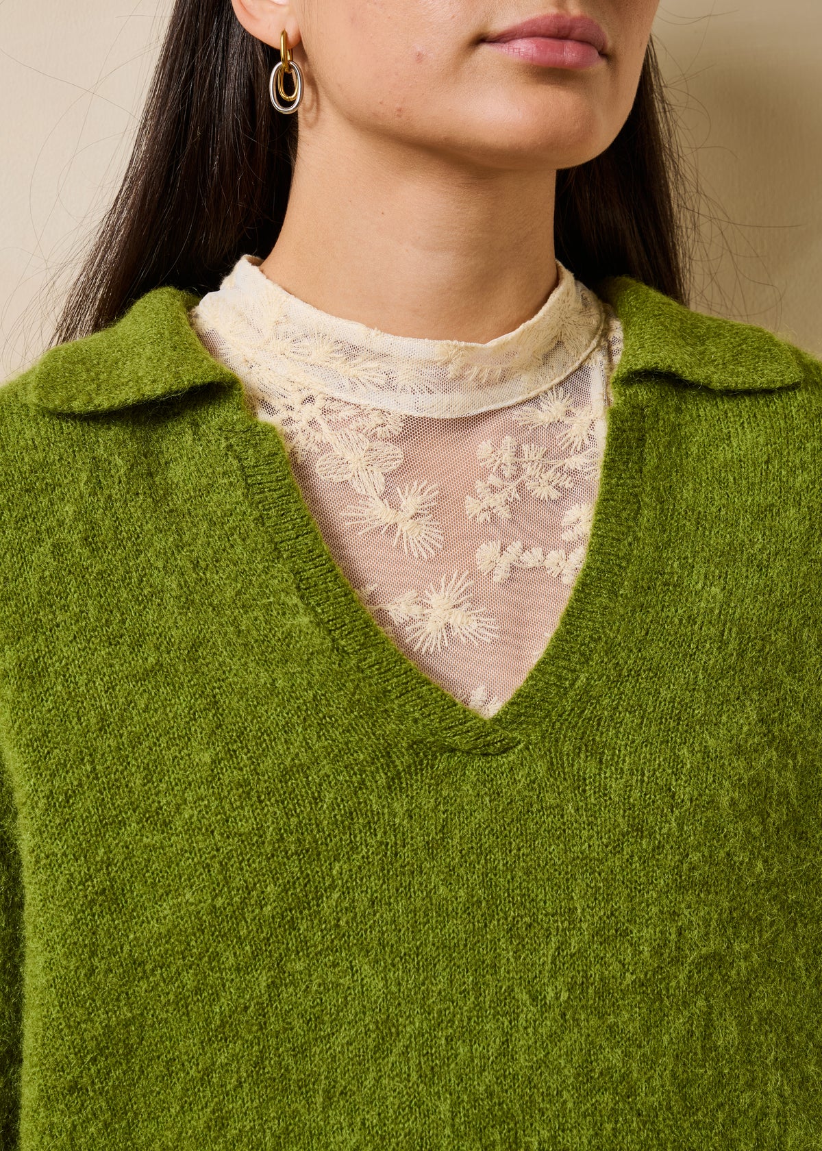 Grüner Pullover - Guibli