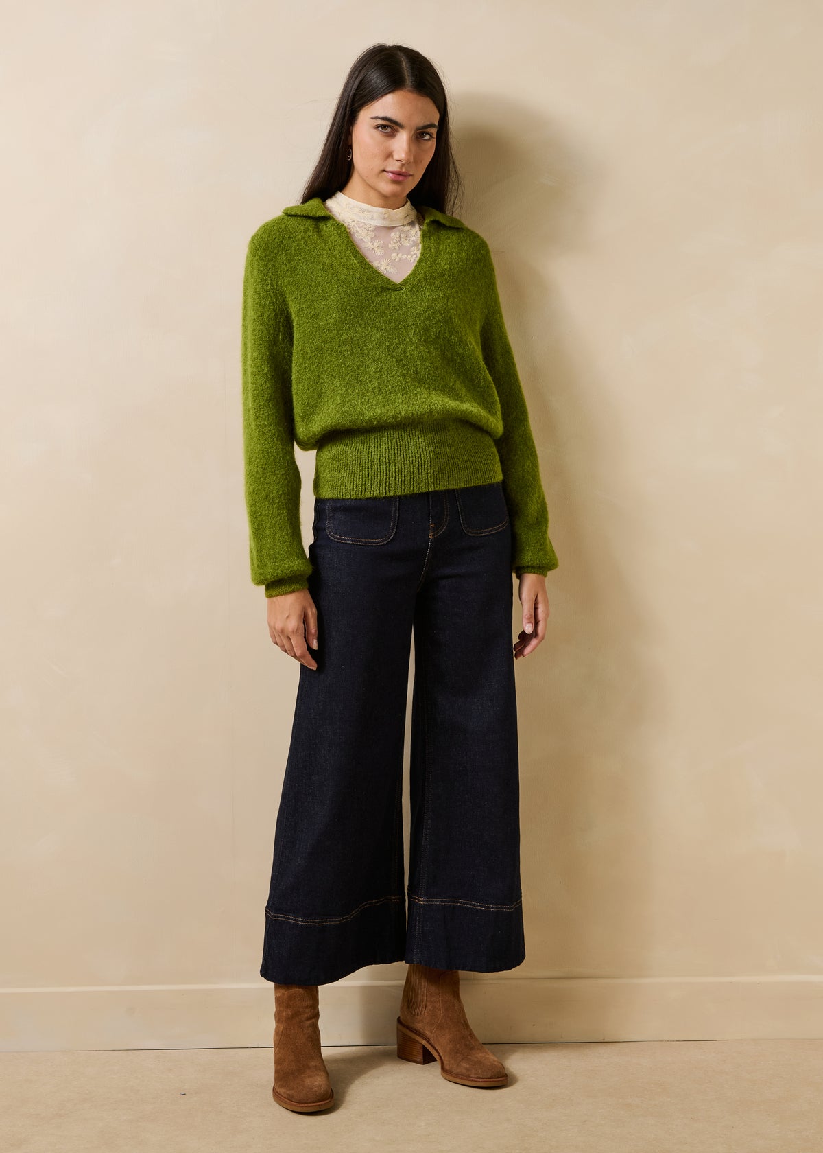 Grüner Pullover - Guibli