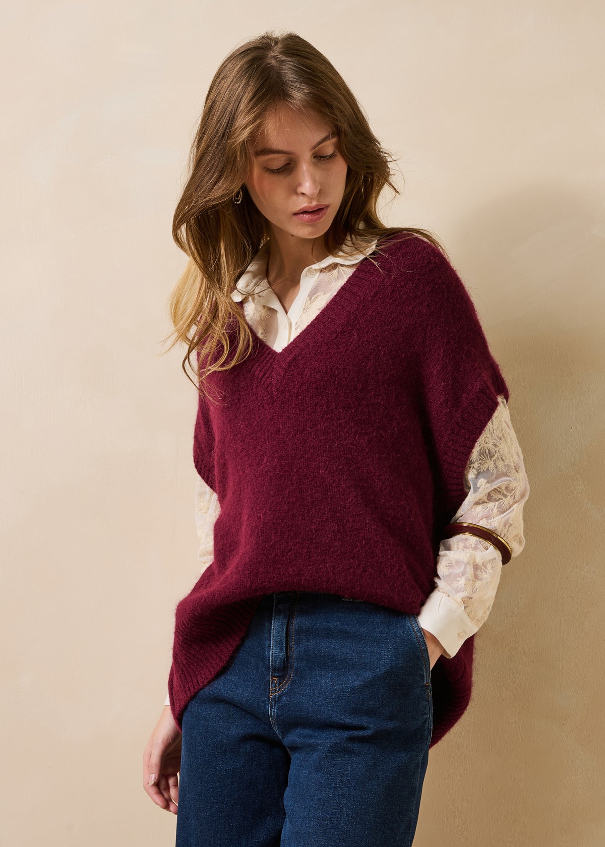 Pull aubergine - Gwendo