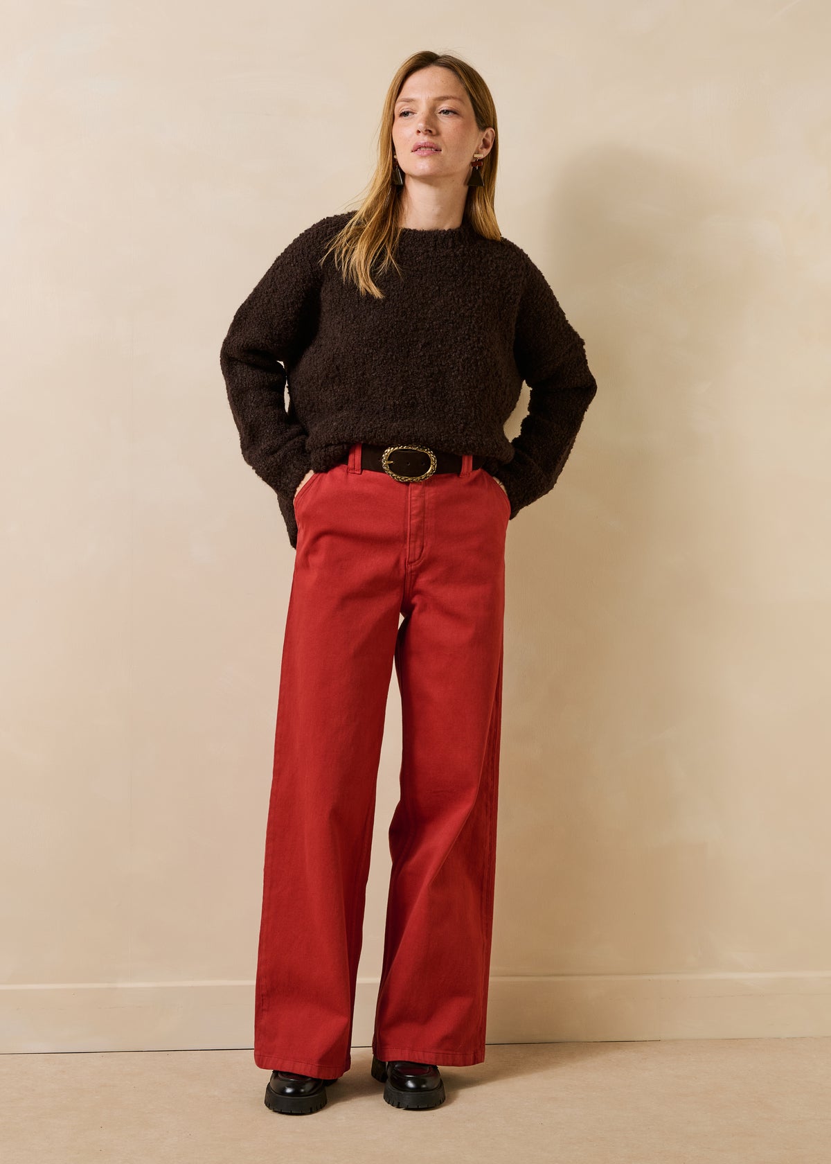 Brauner Pullover - Tresia
