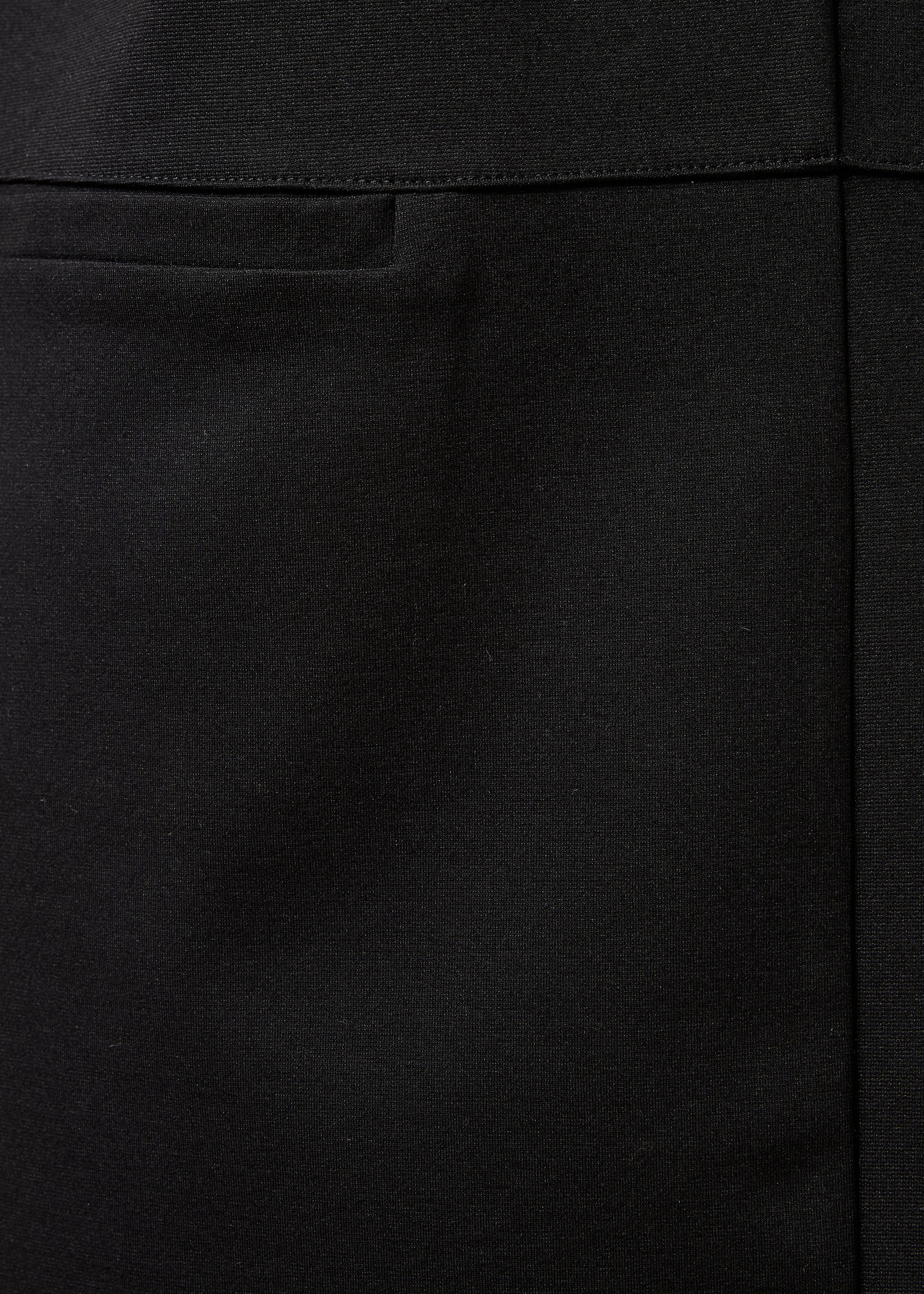 Black Short Sleeveless Milano Jersey Pinafore Dress
