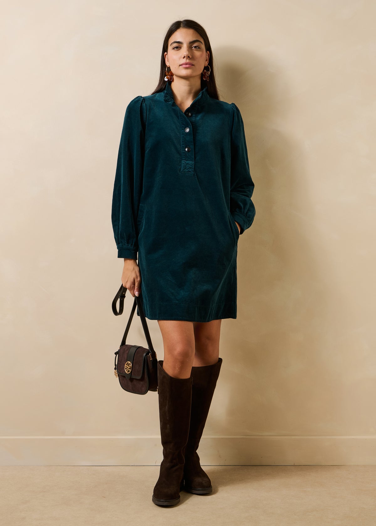 Petrolblaues Kleid - Gong