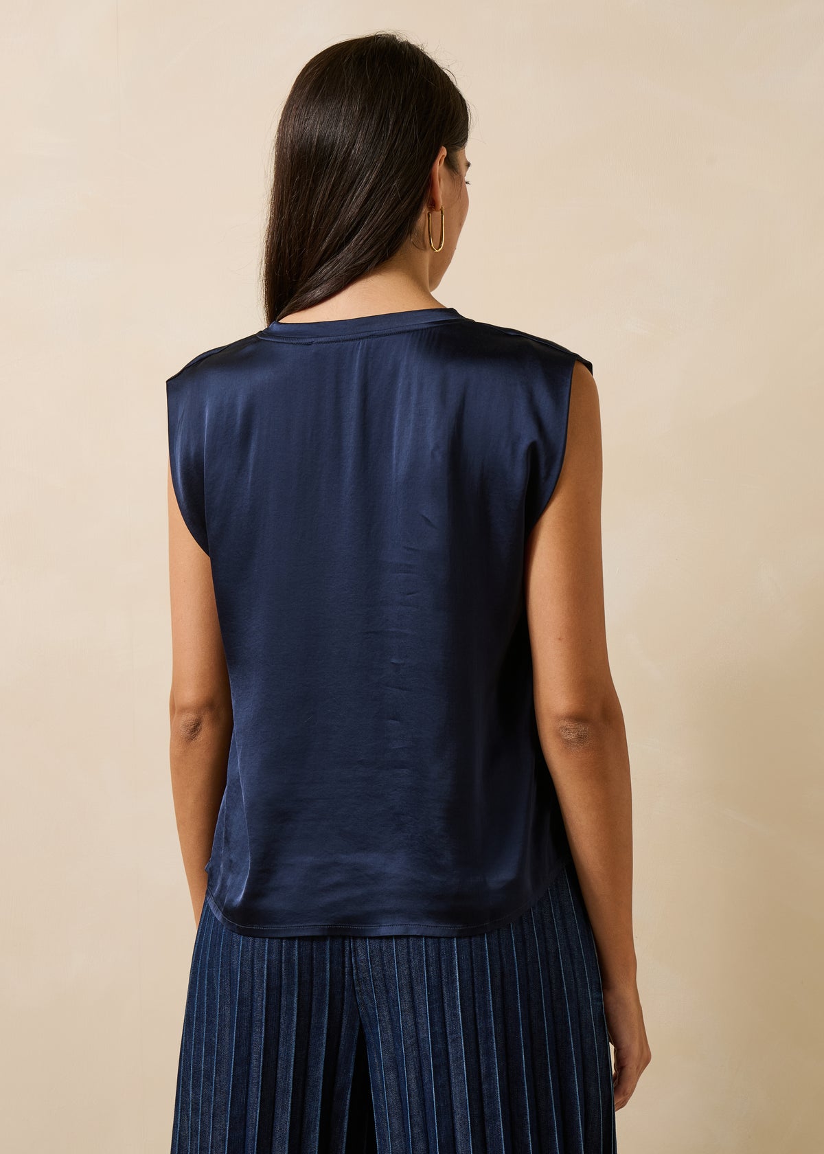 Top bleu foncé - Garlis