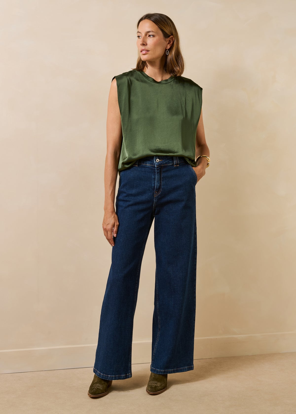 Top kaki - Garlis