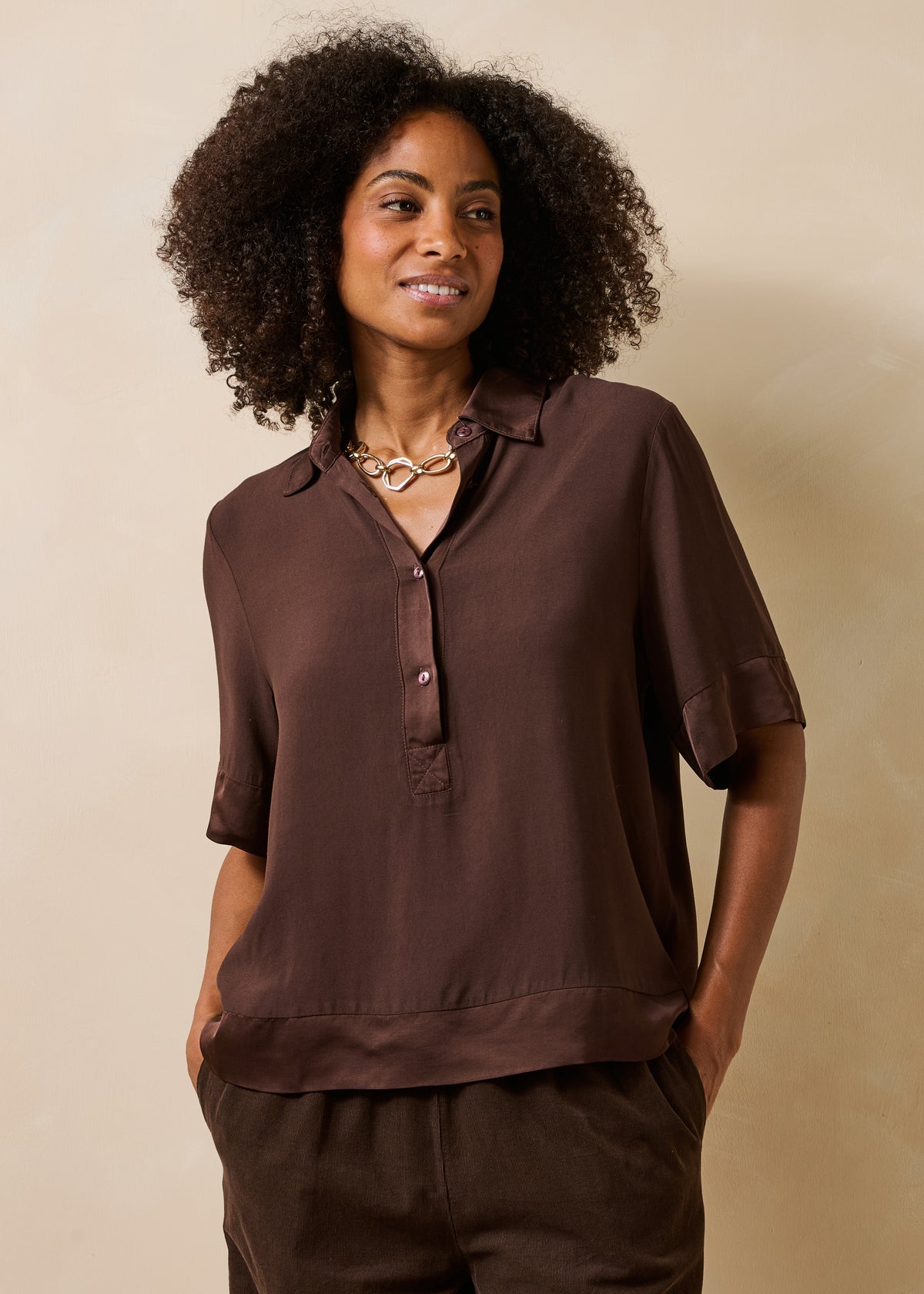 Top marron - Giorfo