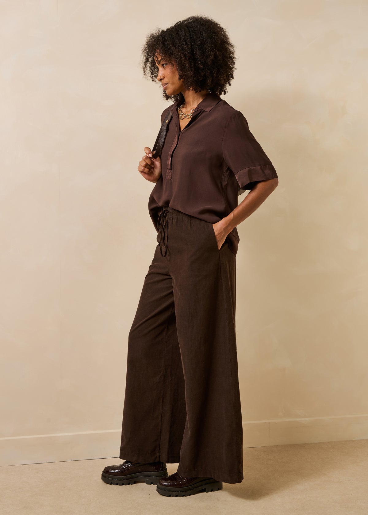 Top marron - Giorfo
