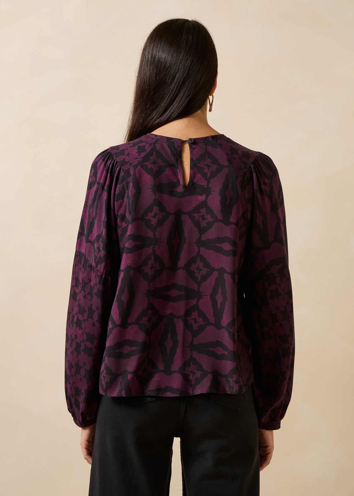 Top noir et violet - Goplin