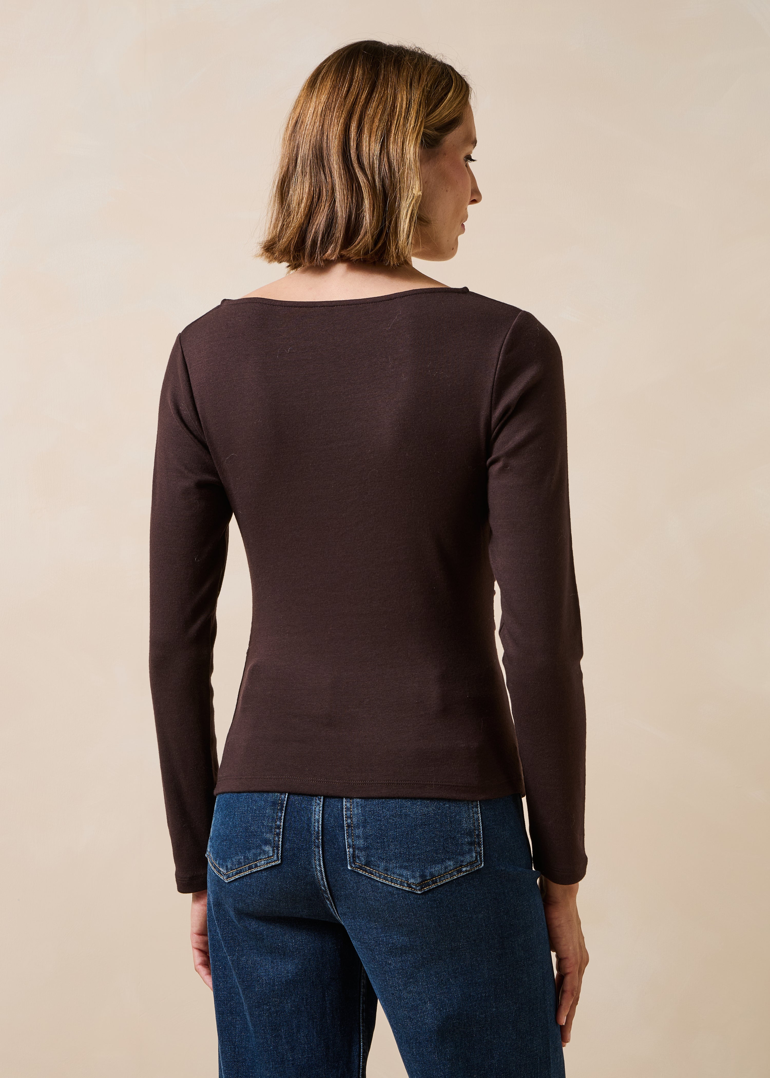 T-shirt marron