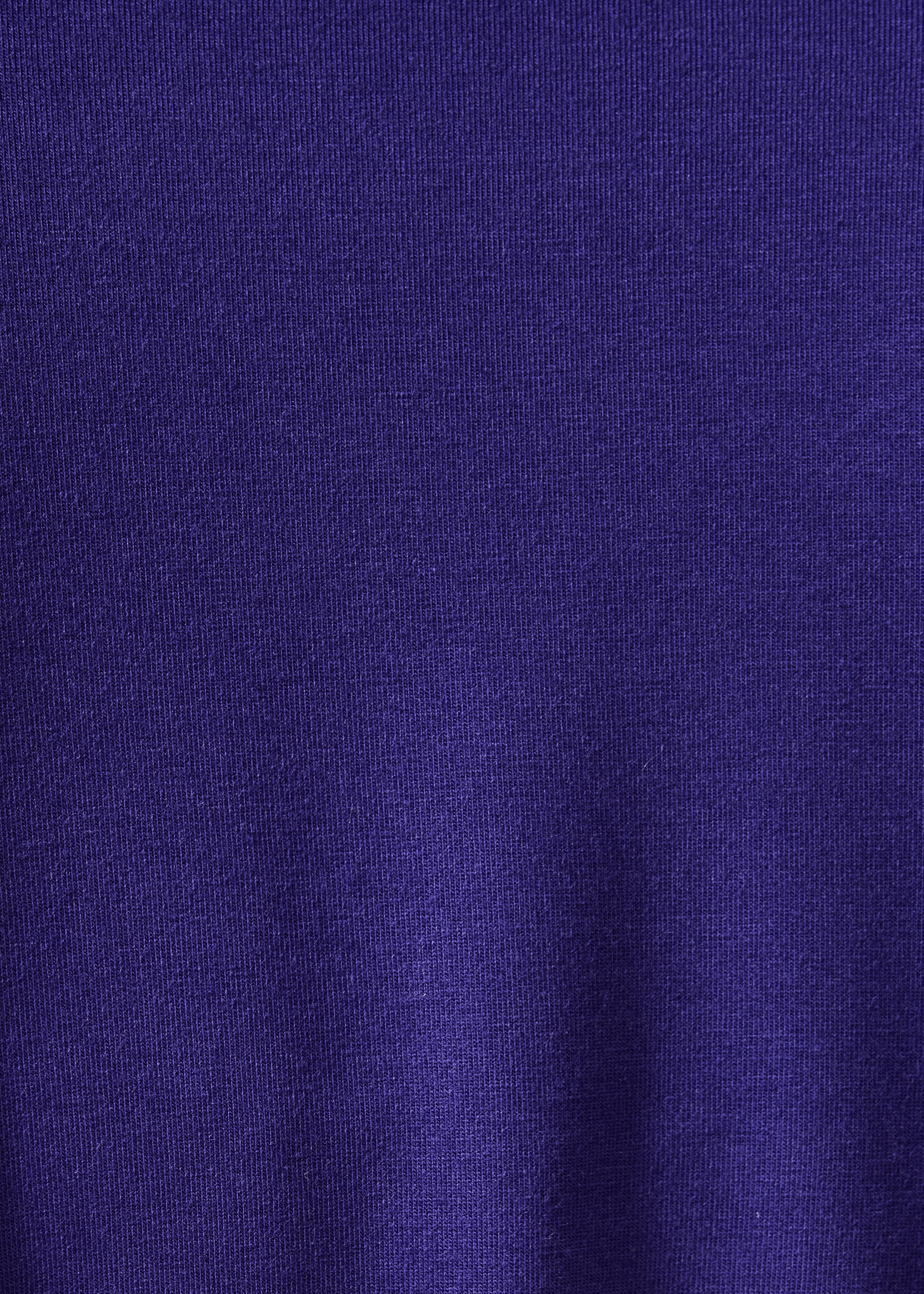Oversized long-sleeve purple modal T-shirt