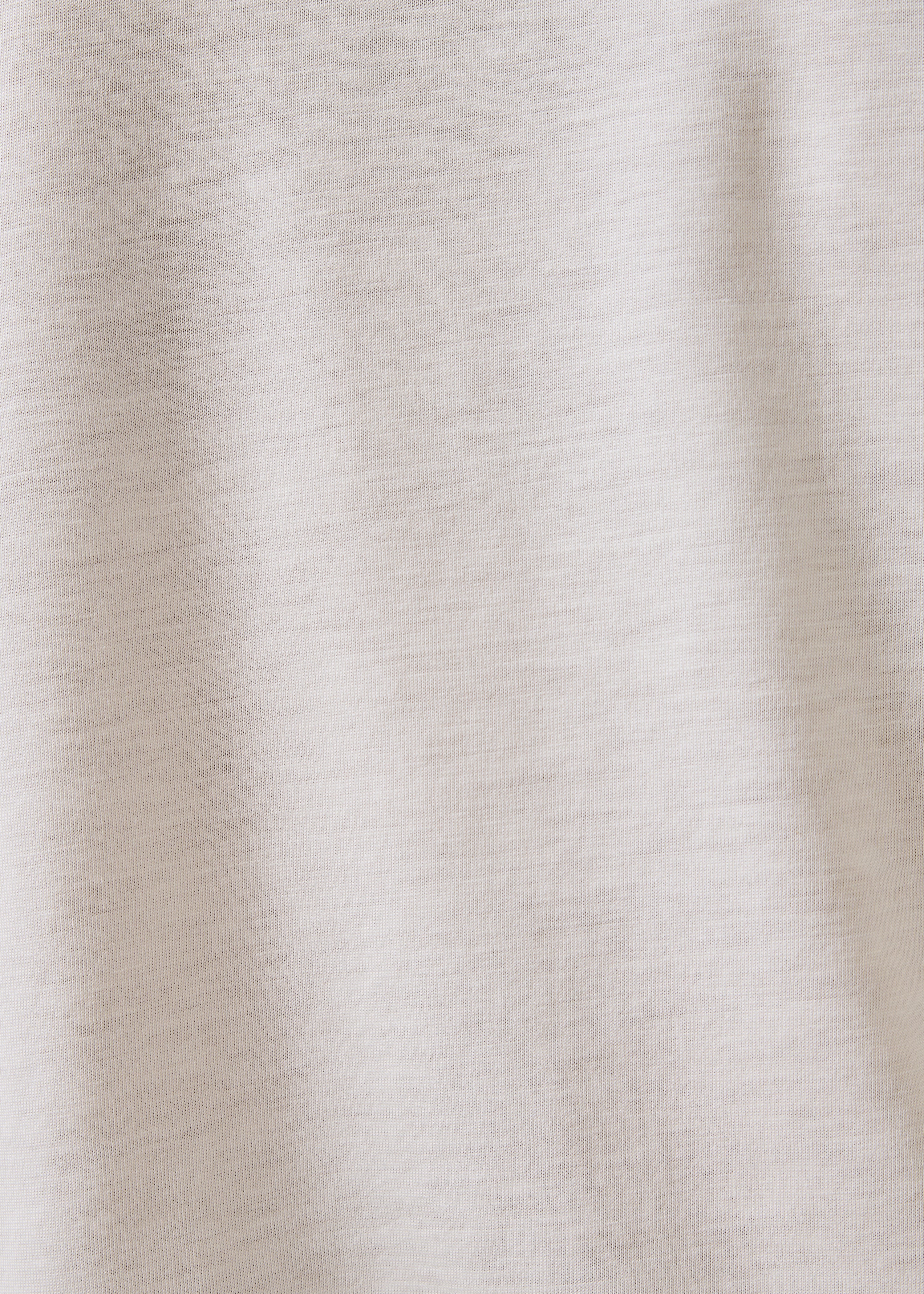 White lyocell long-sleeve T-shirt