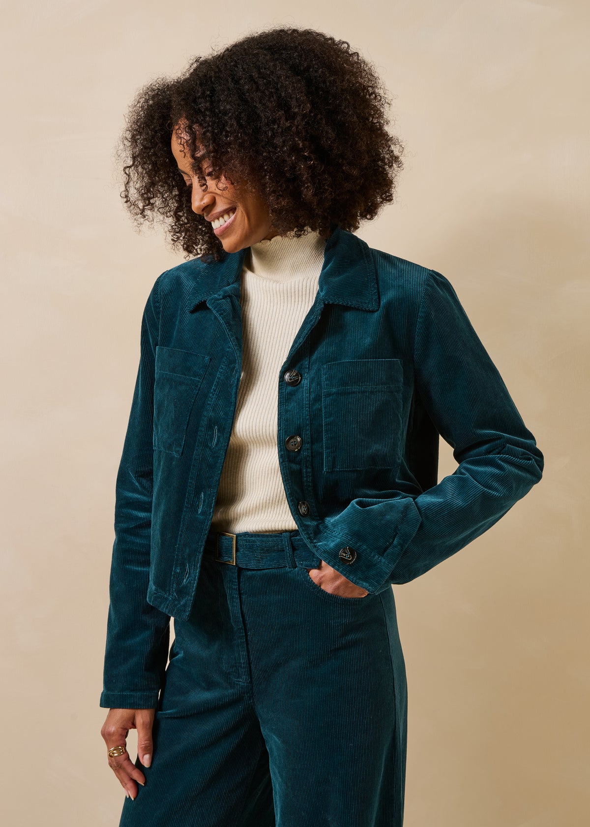 Petrol blue Jacket - Daphne