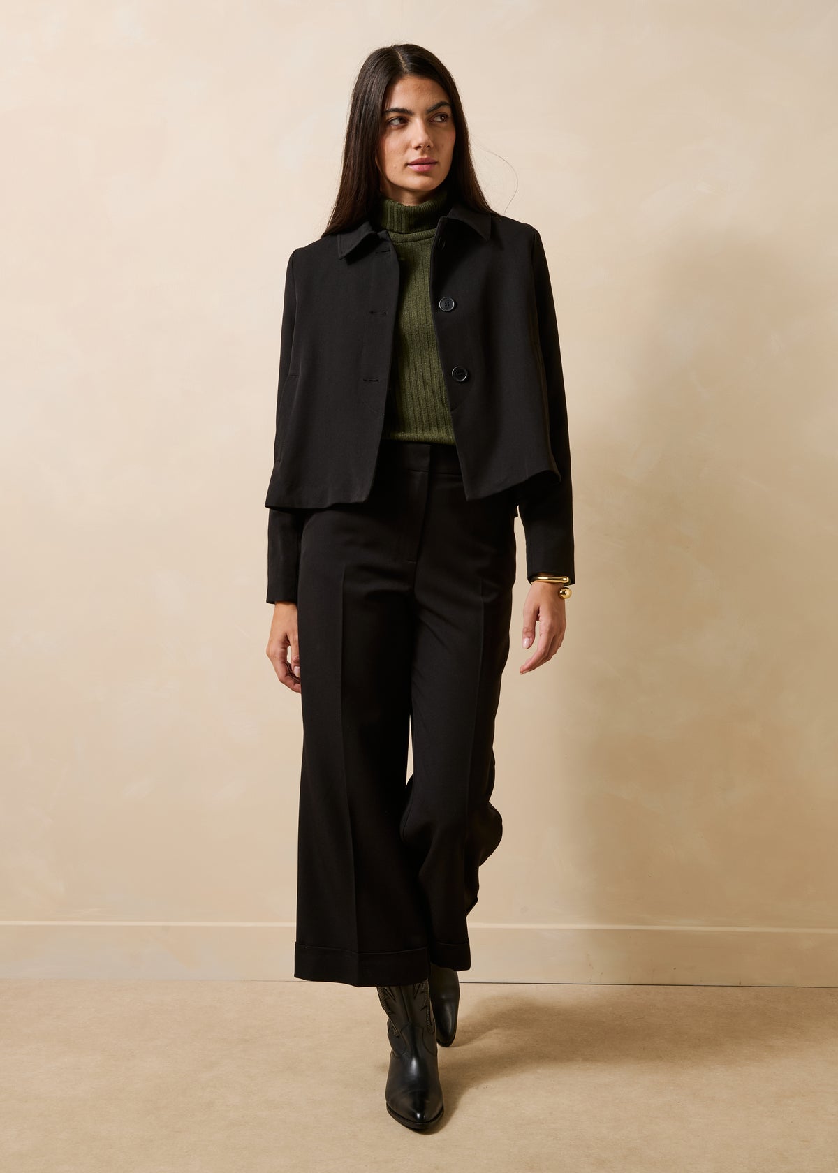 Veste noire - Grenat