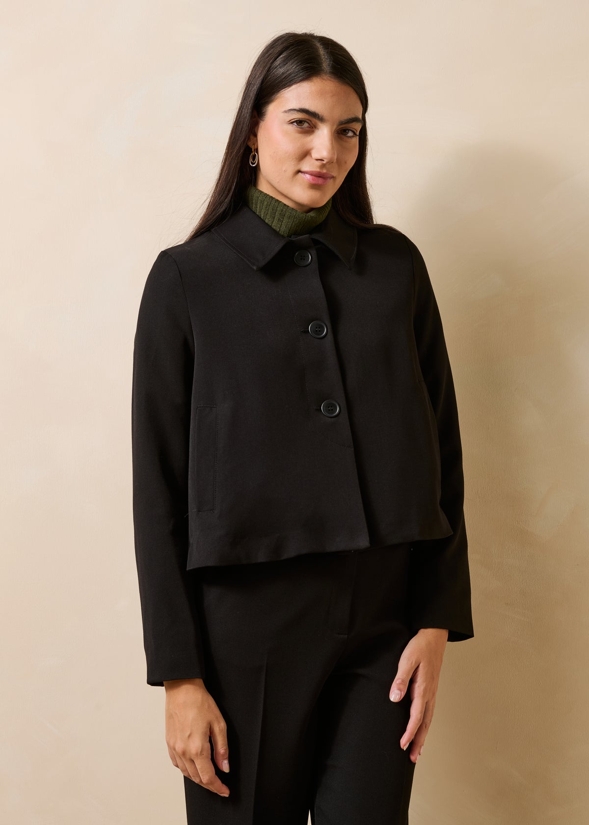 Veste noire - Grenat